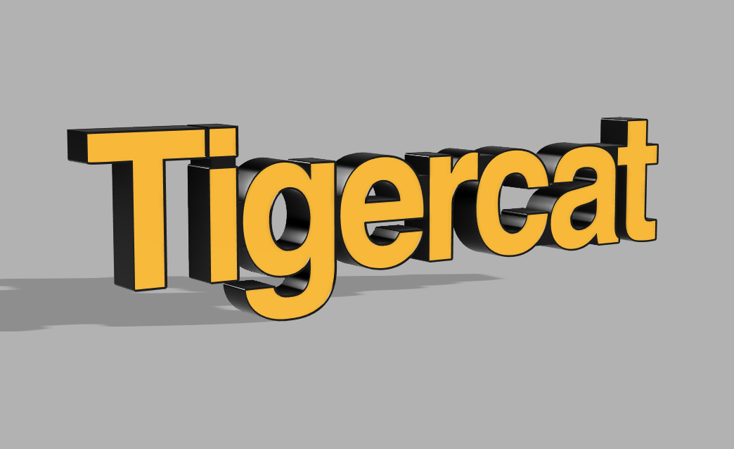 Enseigne LED Tigercat
